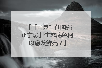 「“县”在图强·正宁③」生态底色何以愈发鲜亮？