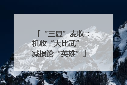 “三夏”麦收：机收“大比武” 减损论“英雄”