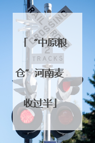 “中原粮仓”河南麦收过半