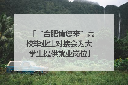 “合肥请您来”高校毕业生对接会为大学生提供就业岗位