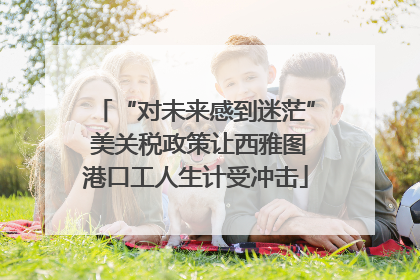 “对未来感到迷茫” 美关税政策让西雅图港口工人生计受冲击