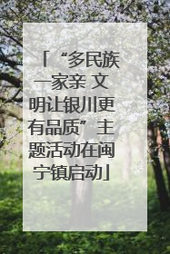 “多民族一家亲 文明让银川更有品质”主题活动在闽宁镇启动