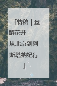 特稿｜丝路花开——从北京到阿斯塔纳纪行