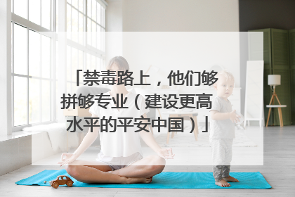 禁毒路上，他们够拼够专业（建设更高水平的平安中国）