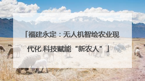 福建永定：无人机智绘农业现代化 科技赋能“新农人”