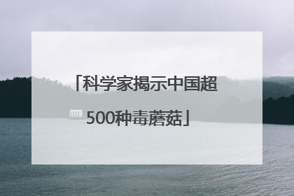 科学家揭示中国超500种毒蘑菇