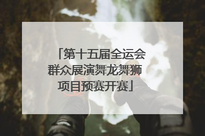 第十五届全运会群众展演舞龙舞狮项目预赛开赛