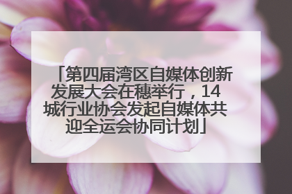 第四届湾区自媒体创新发展大会在穗举行，14城行业协会发起自媒体共迎全运会协同计划