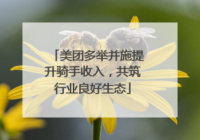 美团多举并施提升骑手收入，共筑行业良好生态