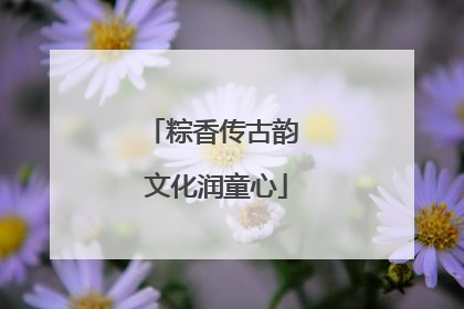 粽香传古韵 文化润童心