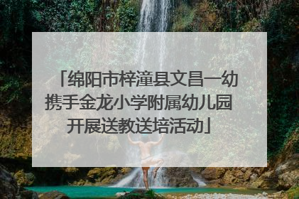 绵阳市梓潼县文昌一幼携手金龙小学附属幼儿园开展送教送培活动