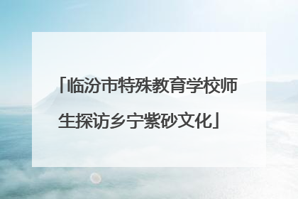 临汾市特殊教育学校师生探访乡宁紫砂文化