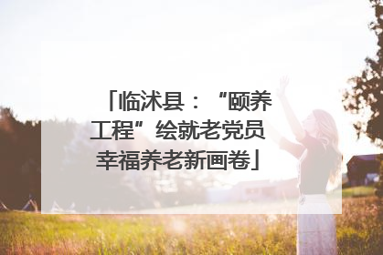 临沭县：“颐养工程”绘就老党员幸福养老新画卷