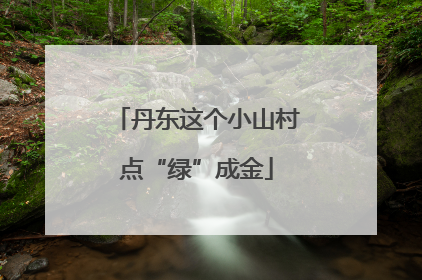 丹东这个小山村点“绿”成金