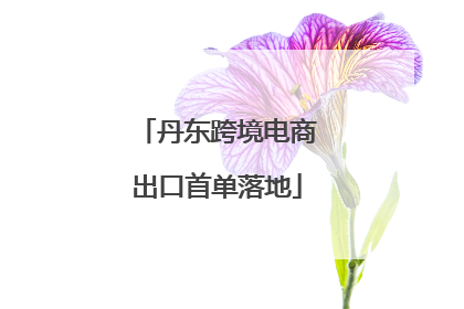 丹东跨境电商出口首单落地