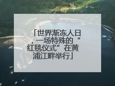 世界渐冻人日，一场特殊的“红毯仪式”在黄浦江畔举行