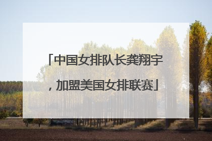 中国女排队长龚翔宇，加盟美国女排联赛
