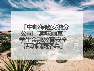 中邮保险安徽分公司“趣味画室”学生金融教育安全活动圆满落幕