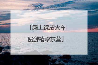 乘上绿皮火车 慢游精彩东营