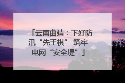 云南曲靖：下好防汛“先手棋” 筑牢电网“安全堤”