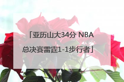 亚历山大34分 NBA总决赛雷霆1-1步行者