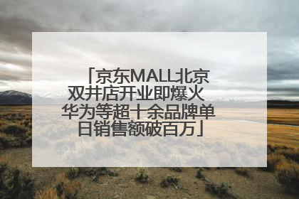 京东MALL北京双井店开业即爆火 华为等超十余品牌单日销售额破百万