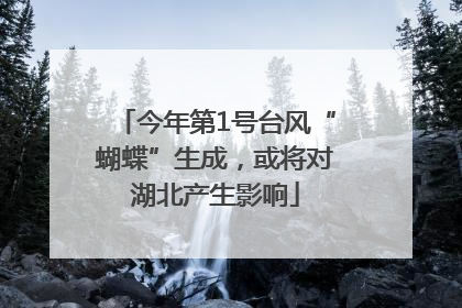 今年第1号台风“蝴蝶”生成，或将对湖北产生影响