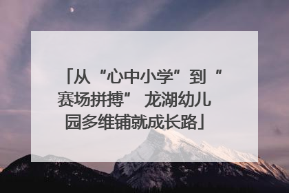 从“心中小学”到“赛场拼搏” 龙湖幼儿园多维铺就成长路