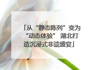 从“静态陈列”变为“动态体验” 湖北打造沉浸式非遗盛宴