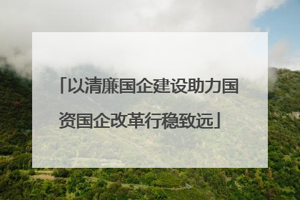 以清廉国企建设助力国资国企改革行稳致远