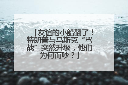 友谊的小船翻了！特朗普与马斯克“骂战”突然升级，他们为何而吵？