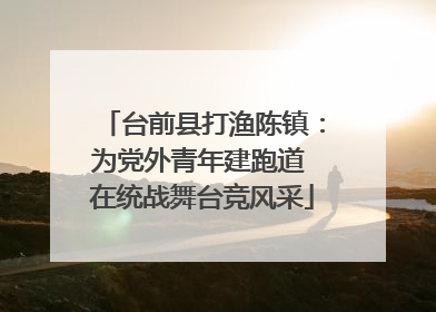 台前县打渔陈镇：为党外青年建跑道 在统战舞台竞风采