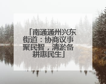 南通通州兴东街道：协商议事聚民智，清淤备耕惠民生