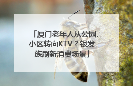 厦门老年人从公园、小区转向KTV？银发族刷新消费场景