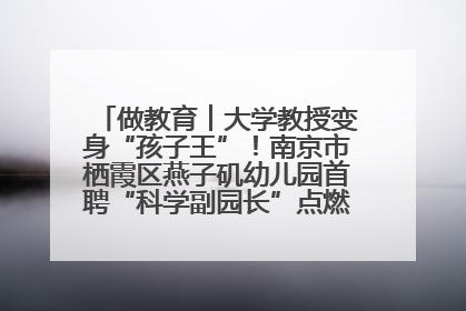 做教育︱大学教授变身“孩子王”！南京市栖霞区燕子矶幼儿园首聘“科学副园长”点燃萌娃科学梦