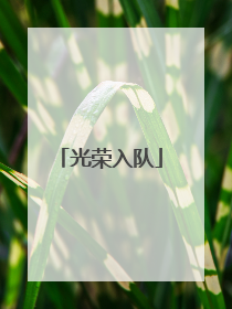 光荣入队