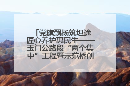 党旗飘扬筑坦途 匠心养护惠民生——玉门公路段“两个集中”工程暨示范桥创建项目圆满收官
