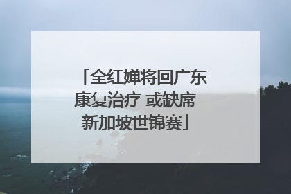 全红婵将回广东康复治疗 或缺席新加坡世锦赛
