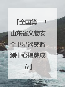 全国第一！山东省文物安全卫星遥感监测中心揭牌成立