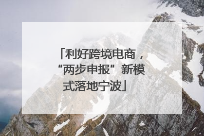利好跨境电商，“两步申报”新模式落地宁波