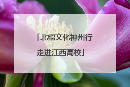 北疆文化神州行走进江西高校