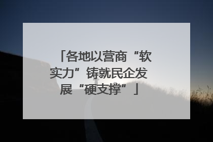 各地以营商“软实力”铸就民企发展“硬支撑”