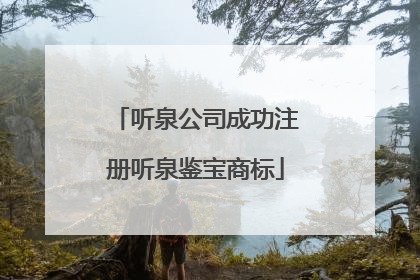 听泉公司成功注册听泉鉴宝商标