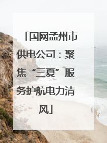 国网孟州市供电公司：聚焦“三夏”服务护航电力清风