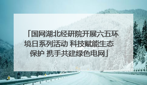 国网湖北经研院开展六五环境日系列活动 科技赋能生态保护 携手共建绿色电网