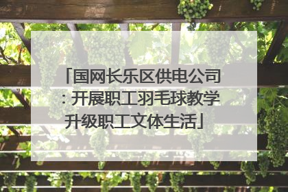 国网长乐区供电公司：开展职工羽毛球教学升级职工文体生活