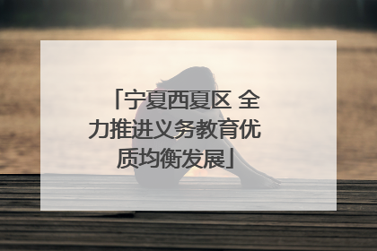 宁夏西夏区 全力推进义务教育优质均衡发展