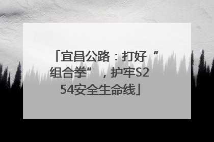 宜昌公路：打好“组合拳”，护牢S254安全生命线