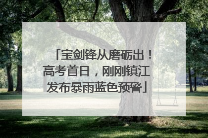 宝剑锋从磨砺出！高考首日，刚刚镇江发布暴雨蓝色预警