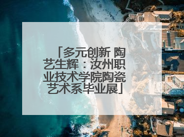 多元创新 陶艺生辉：汝州职业技术学院陶瓷艺术系毕业展